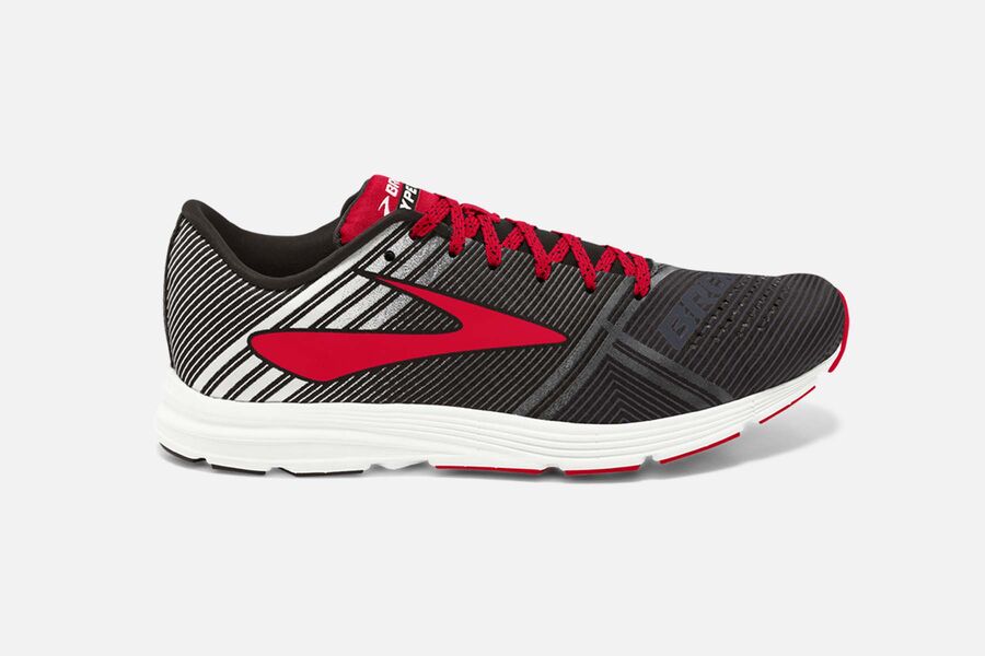 Brooks Men's Hyperion Road Running Shoes Black/Whitered BFOQ-94026